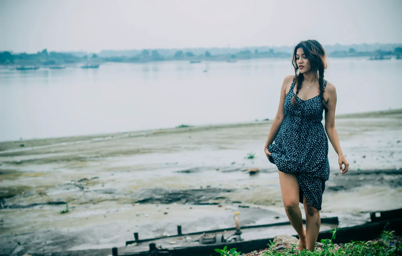 Photo wallpaper girl, hot, sexy, eyes, smile, beautiful, figure, model