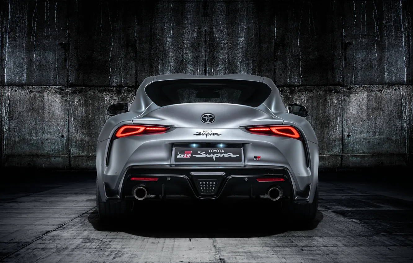 Photo wallpaper Toyota, rear view, Supra, 2019, Toyota GR Above, GR Above, A90