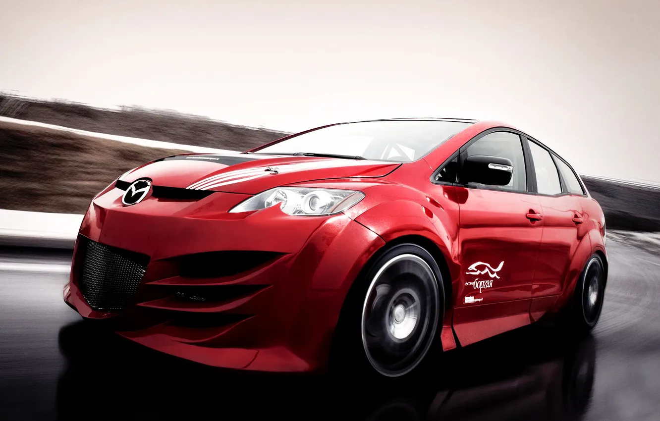 Photo wallpaper speed, track, cars, Drive, Kesselma Motorsport Mazda CX-7