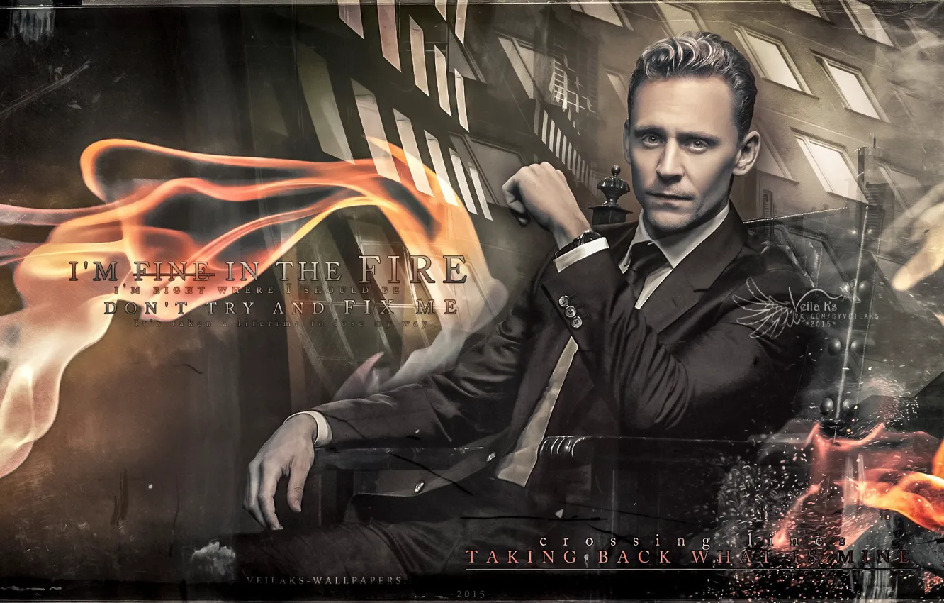 Photo wallpaper actor, Tom Hiddleston, Tom Hiddleston, by veilaks