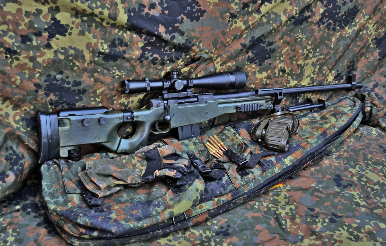 Photo wallpaper weapons, binoculars, rifle, sniper, L96A1