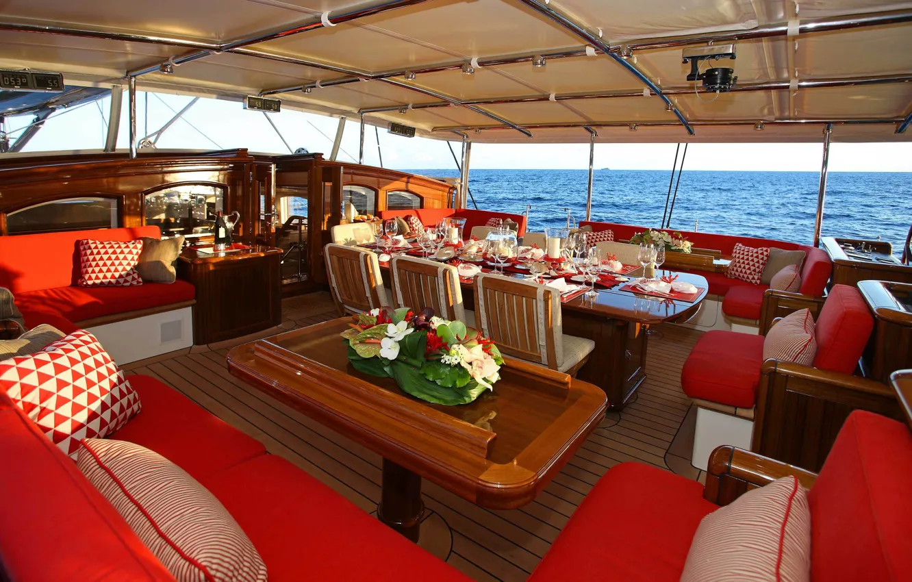 Photo wallpaper design, style, interior, yacht, Suite, Luxury yacht