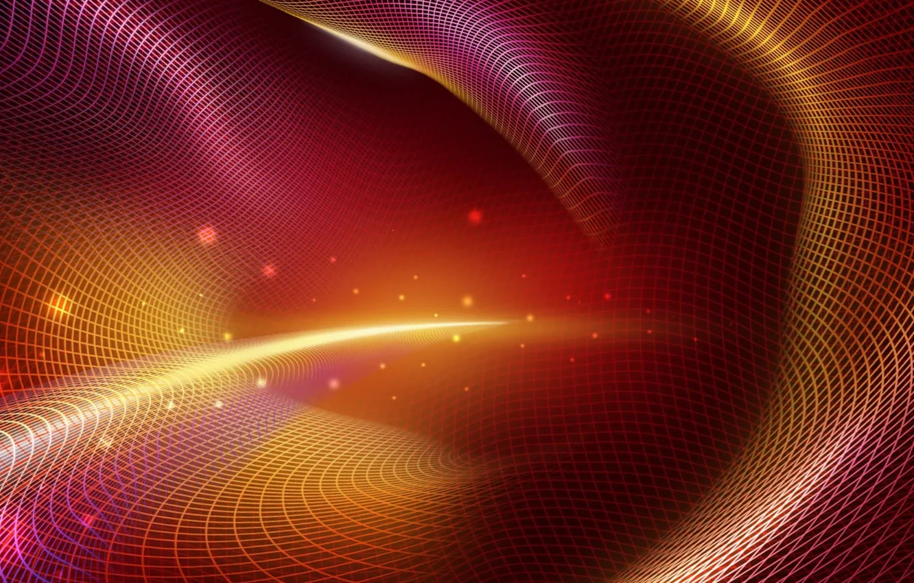 Photo wallpaper rays, light, glare, mesh, space