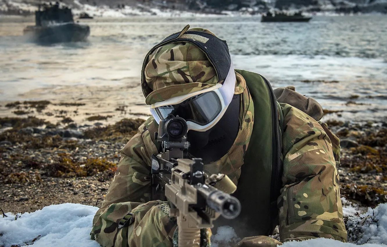 Photo wallpaper weapons, army, soldiers