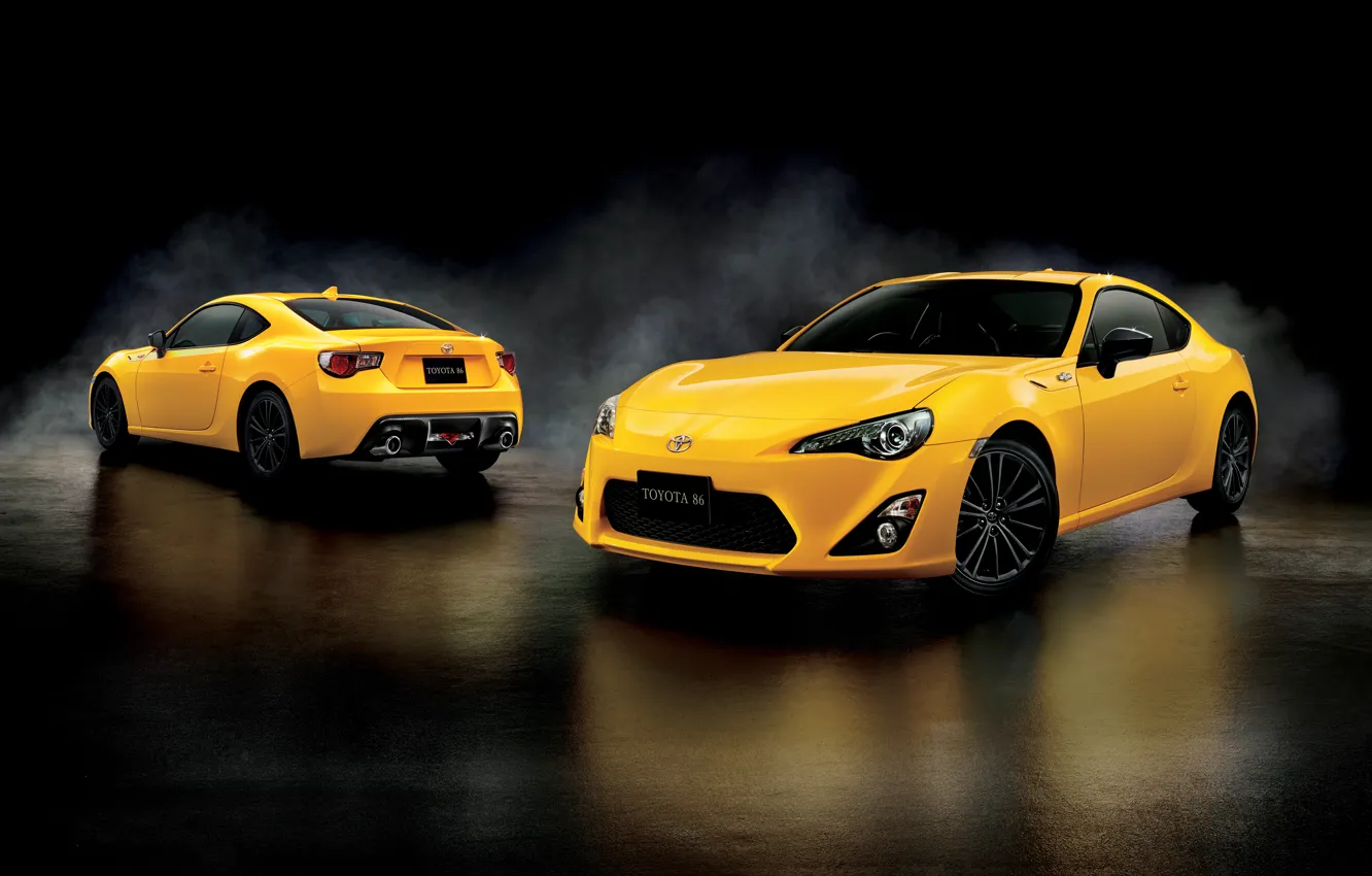 Photo wallpaper Toyota, Toyota, 2015, Yellow Limited Aero Package, 86 GT