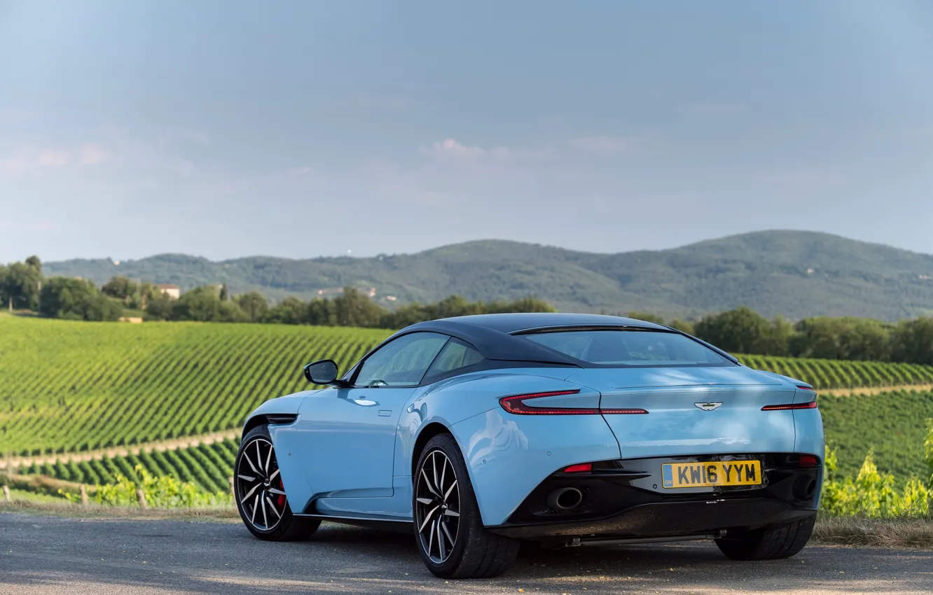 Photo wallpaper car, auto, Aston Martin, Martin, Aston, rear view, nice, DB11