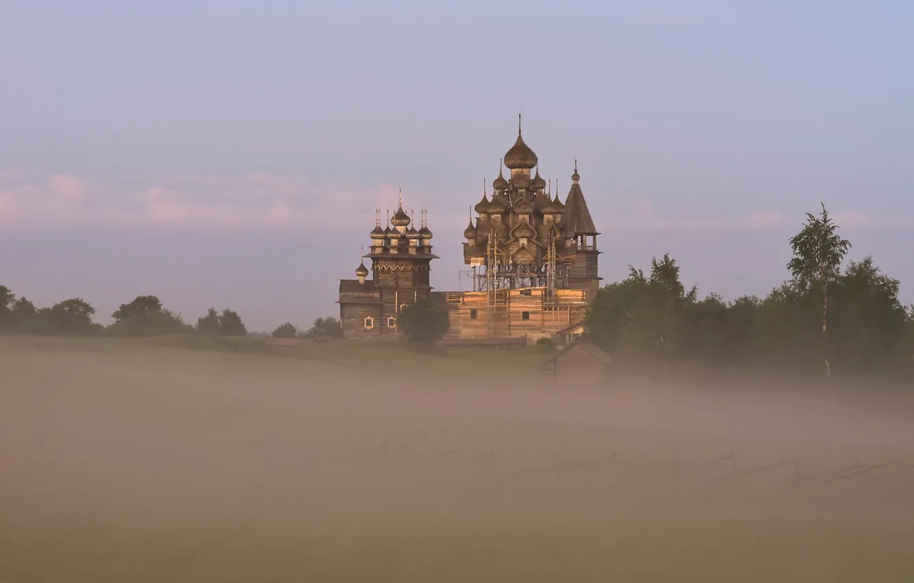 Photo wallpaper island, Russia, Kizhi, The Church Of The Transfiguration