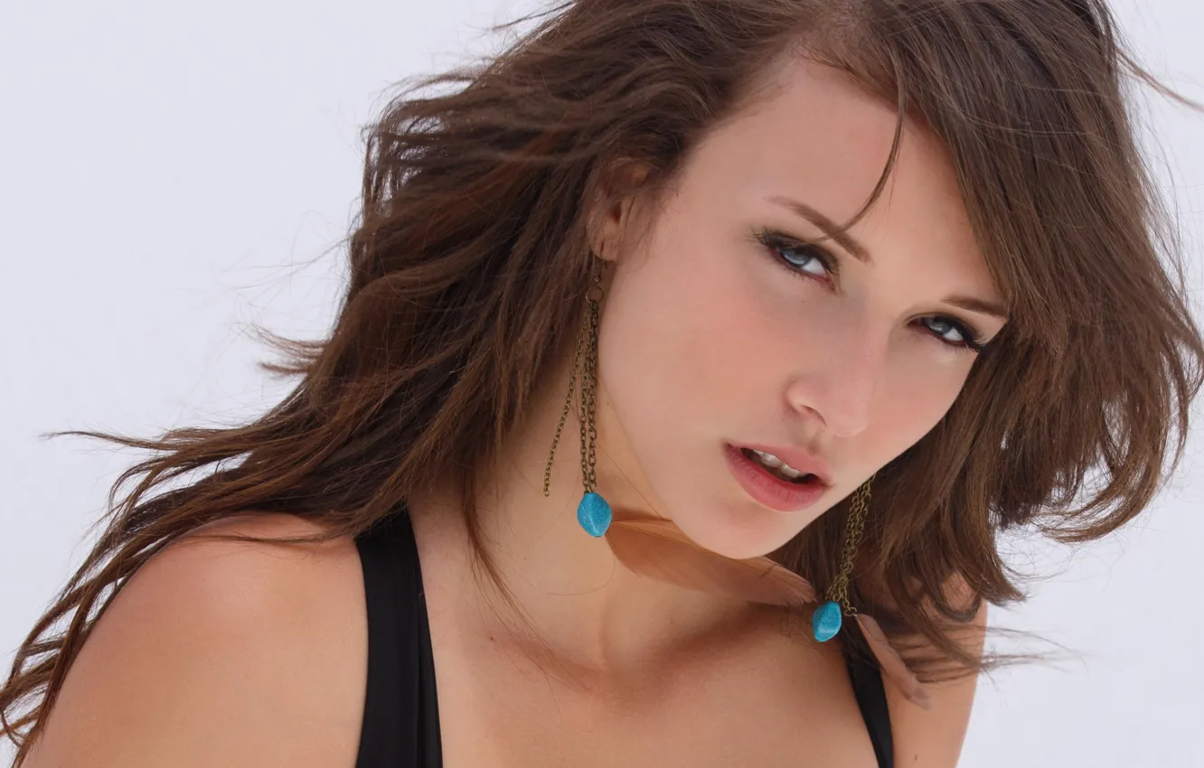 Photo wallpaper girl, brunette, Malena Morgan