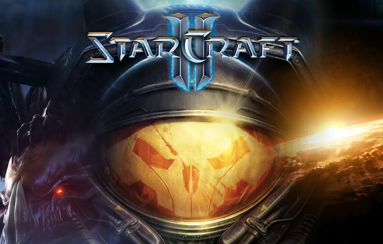 Photo wallpaper planet, hammer, helmet, starcraft 2, Multi Display, Kerigan