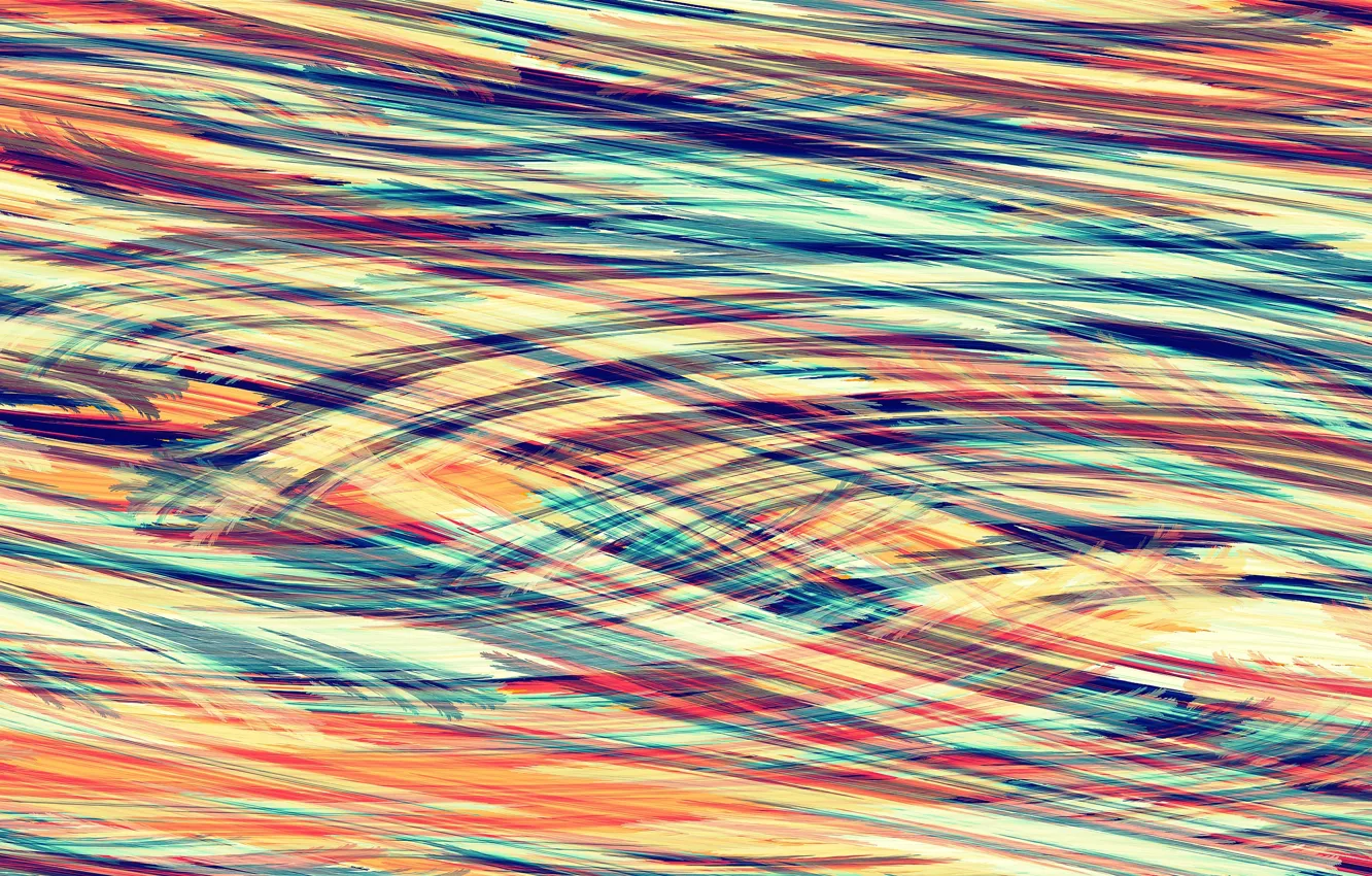 Photo wallpaper colorful, abstract, stripes, paint, rendering, abstractions, brushstrokes, 4k uhd background