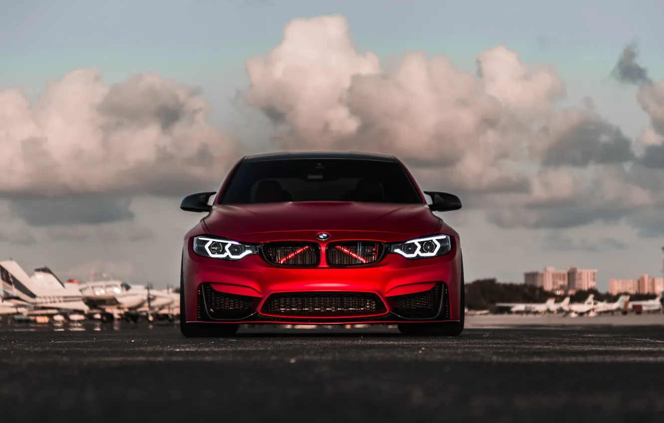 Photo wallpaper BMW, Light, Front, RED, Face, F82, Sight, LED
