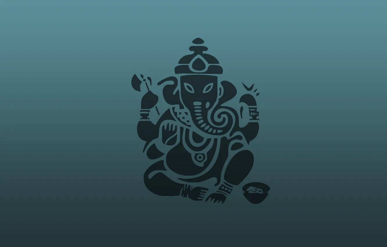 Photo wallpaper abstraction, background, elephant, Ganesh
