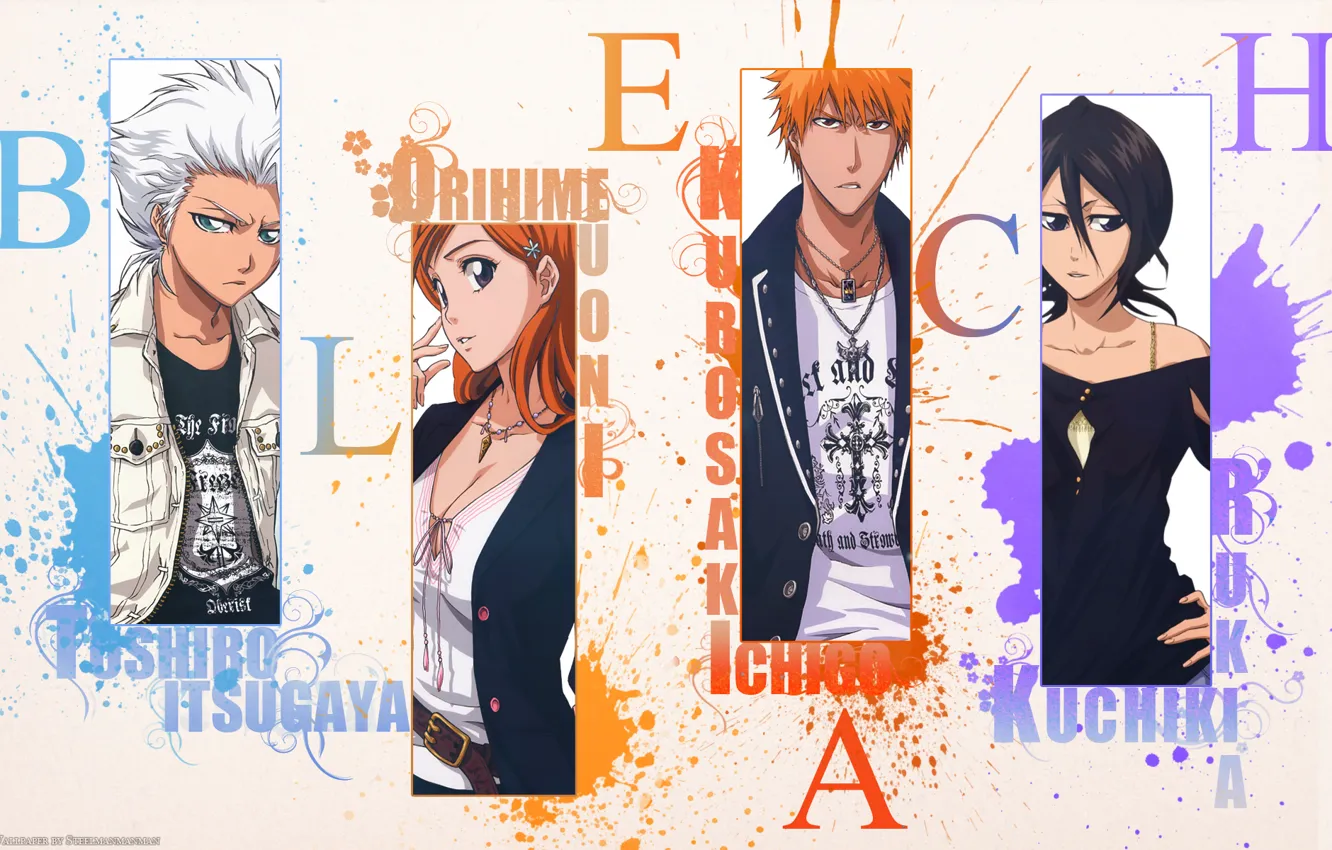 Photo wallpaper anime, Bleach, Ichigo, other, Hitsugaya