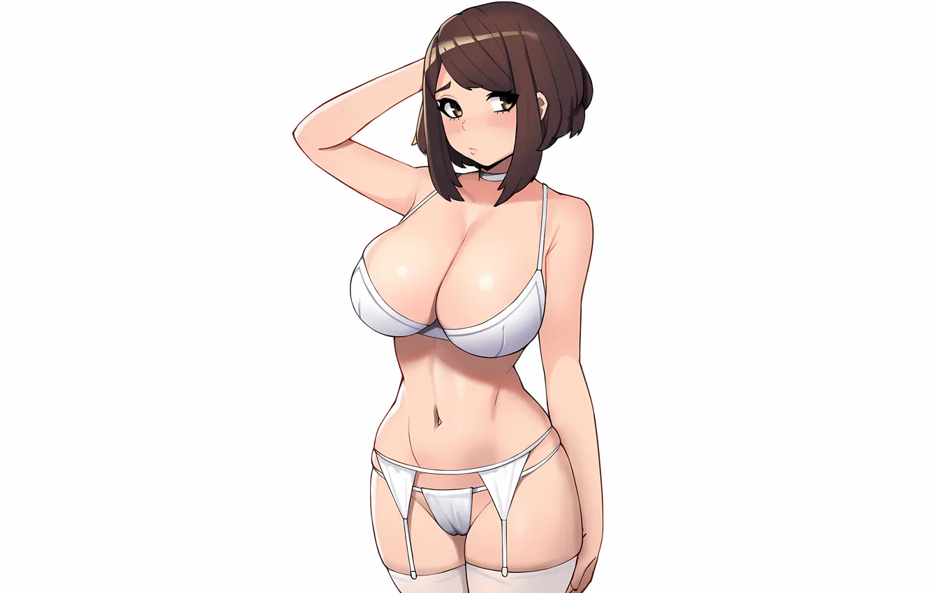 Photo wallpaper lingerie, anime, Ochaco Uraraka, panties, My Hero Academia, panty, attractive, Boku no Hero Academy