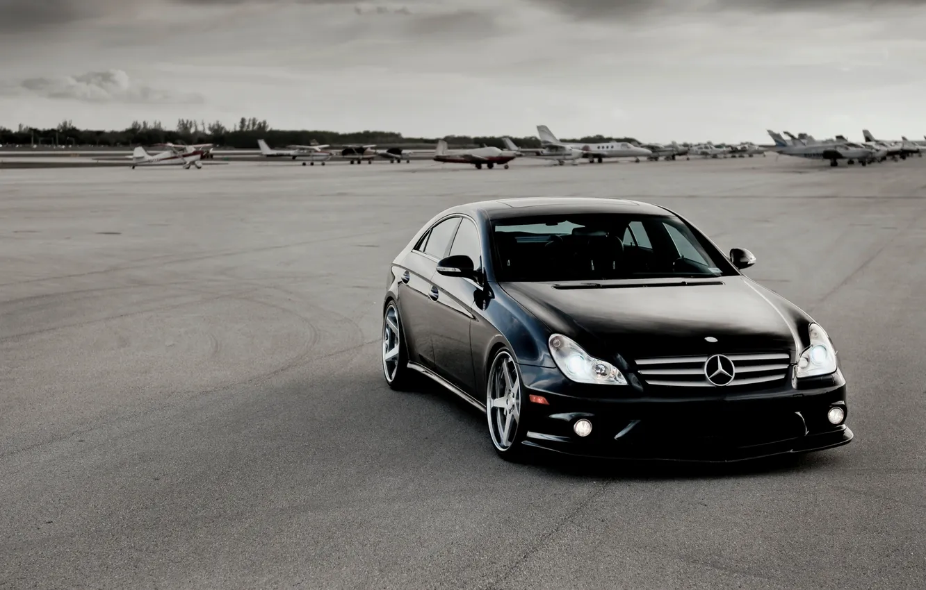 Photo wallpaper CLS, cars, Mercedes, Benz, Mercedes, cars, auto wallpapers, car Wallpaper