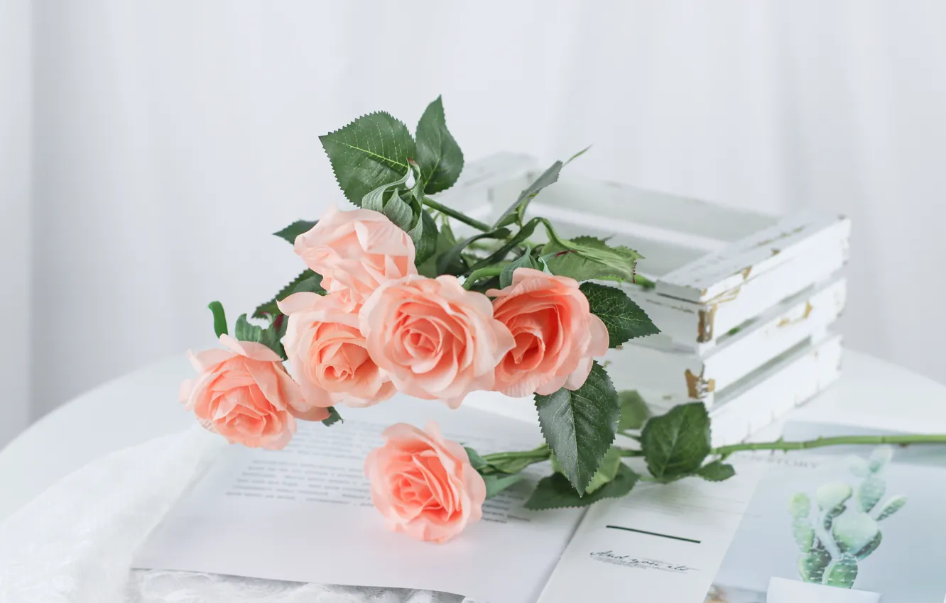 Photo wallpaper roses, bouquet, Allure magazine