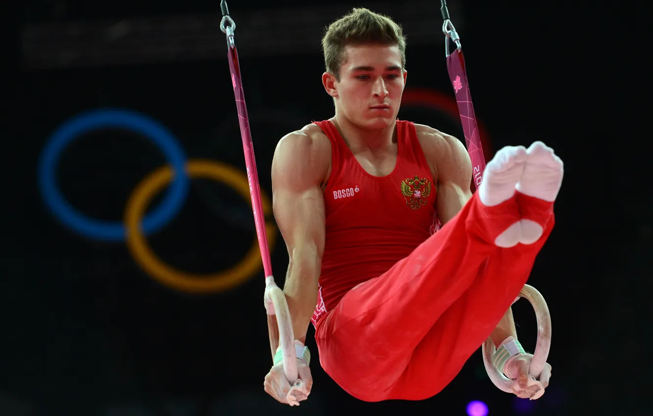 Photo wallpaper London 2012, Olympic champion, gymnastics, David Belyavsky