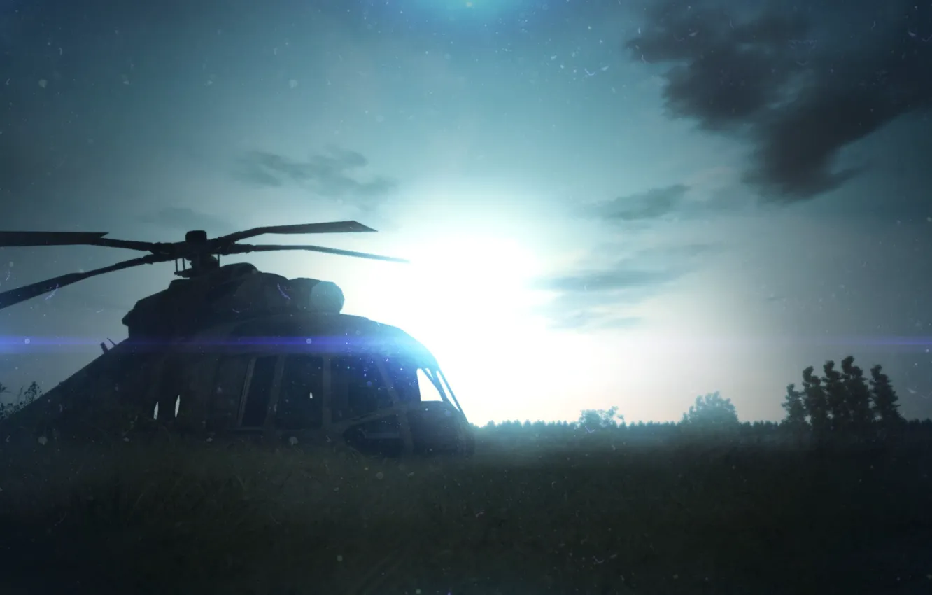 Photo wallpaper Wallpaper, art, helicopter, Origins, DayZ, DayZ Origins, wfna