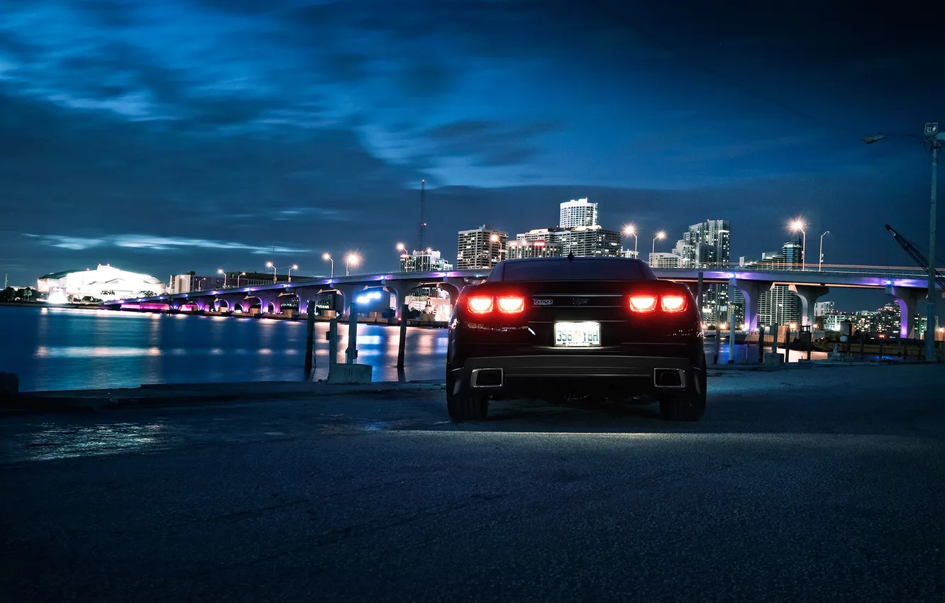 Photo wallpaper the city, Park, Chevrolet, Camaro, cars, auto