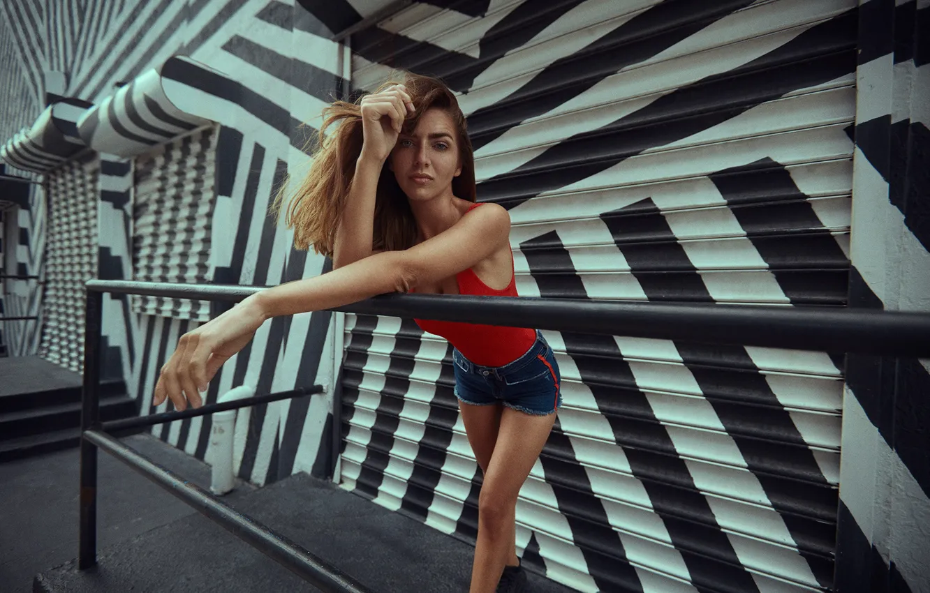 Photo wallpaper girl, hot, sexy, eyes, smile, beautiful, figure, model