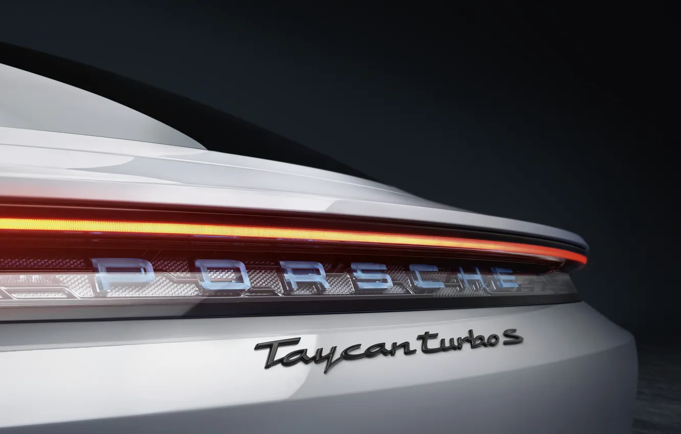Photo wallpaper Porsche, Turbo S, 2020, Taycan