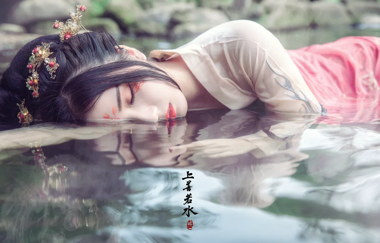 Photo wallpaper China, girl, sexy, girls, woman, model, asian, cute