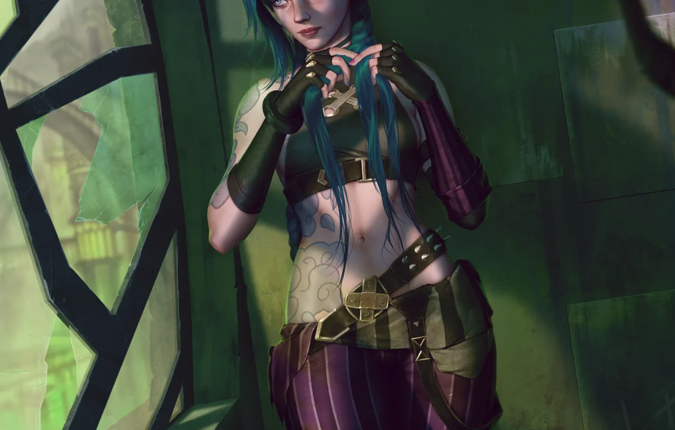 Photo wallpaper fiction, cartoon, action, drama, Jinx, tv series, Netflix, Arcane