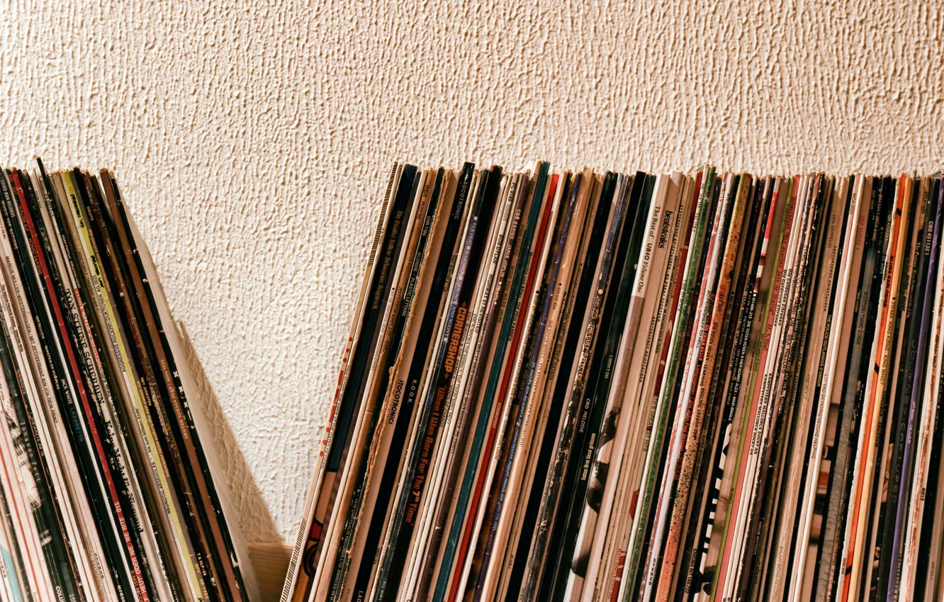 Photo wallpaper music, vinyl, records