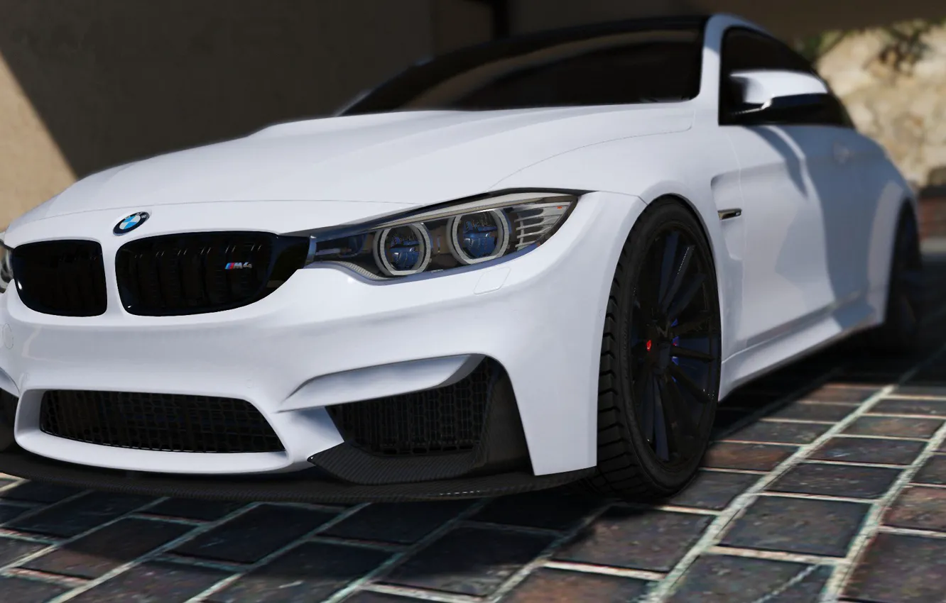 Photo wallpaper white, BMW, BMW, F82, GTA 5, 2016