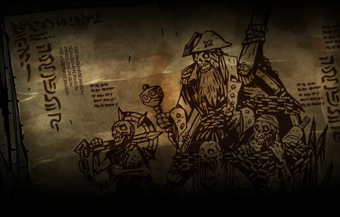Photo wallpaper dead, skeletons, sailors, Darkest dungeon, Crews