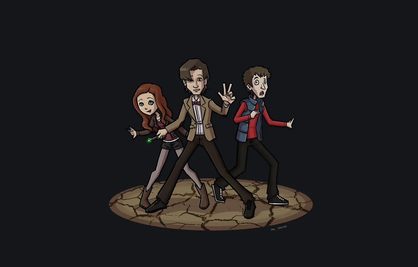 Photo wallpaper girl, background, art, Doctor Who, men, Doctor Who, The Eleventh Doctor, Amy Pond