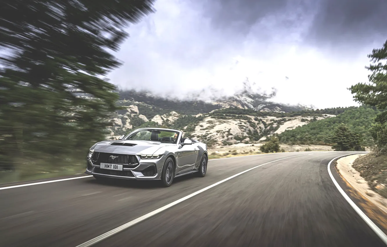 Photo wallpaper Mustang, Ford, Ford Mustang GT Convertible