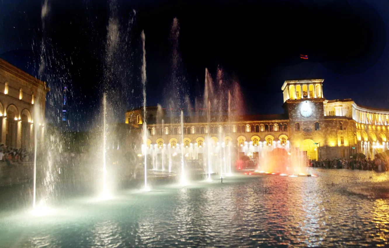 Photo wallpaper landscape, the city, Armenia