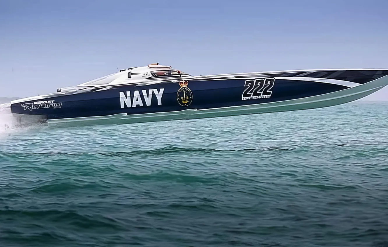 Photo wallpaper race, boat, speed