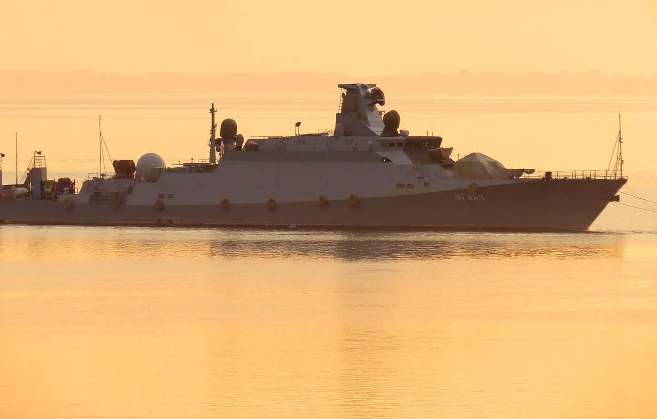 Photo wallpaper project 21631, ship "Uglich", (code "Buyan-M") of the Navy of Russia, Small rocket