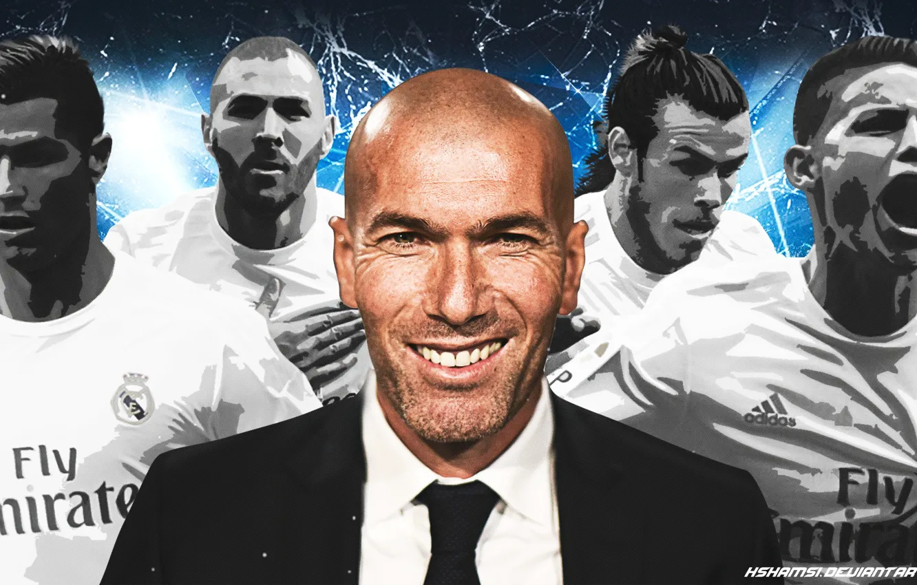 Photo wallpaper football, Cristiano Ronaldo, football, champions league, Real Madrid, Real Madrid, Gareth Bale, Karim Benzema
