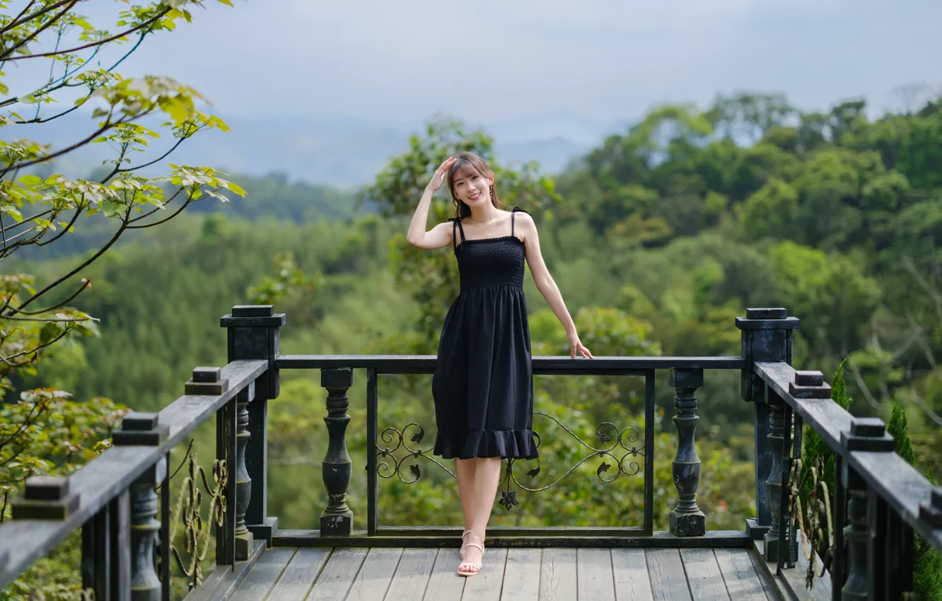 Photo wallpaper look, dress, Asian