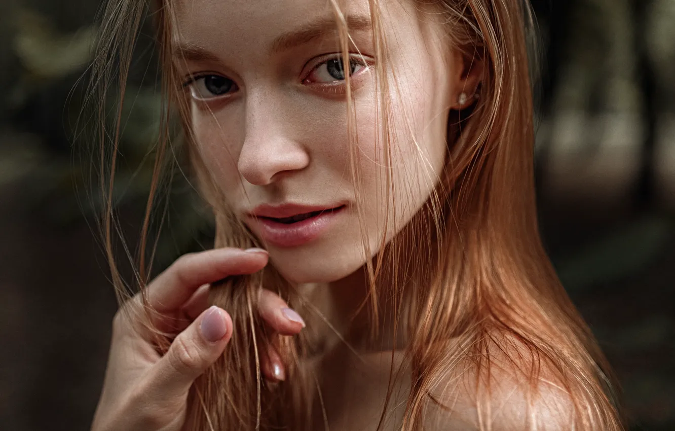 Photo wallpaper look, girl, face, beauty, George Chernyadev, Georgy Chernyadyev, Alice Krutikova, Alice Krutikova