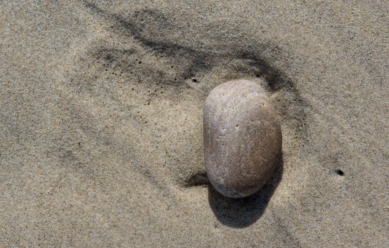 Photo wallpaper sand, sea, coast, stone