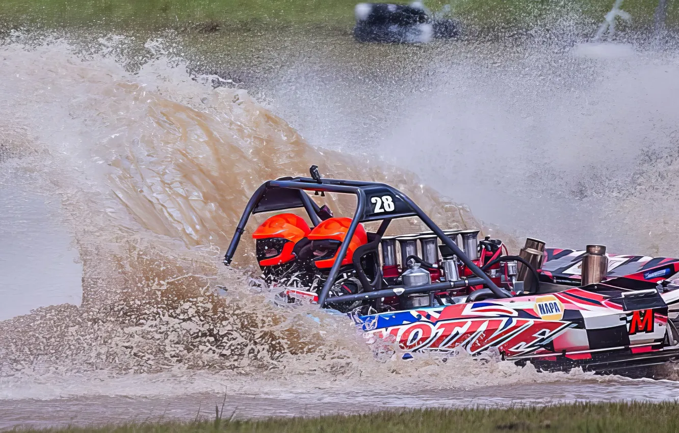 Photo wallpaper race, boat, speed