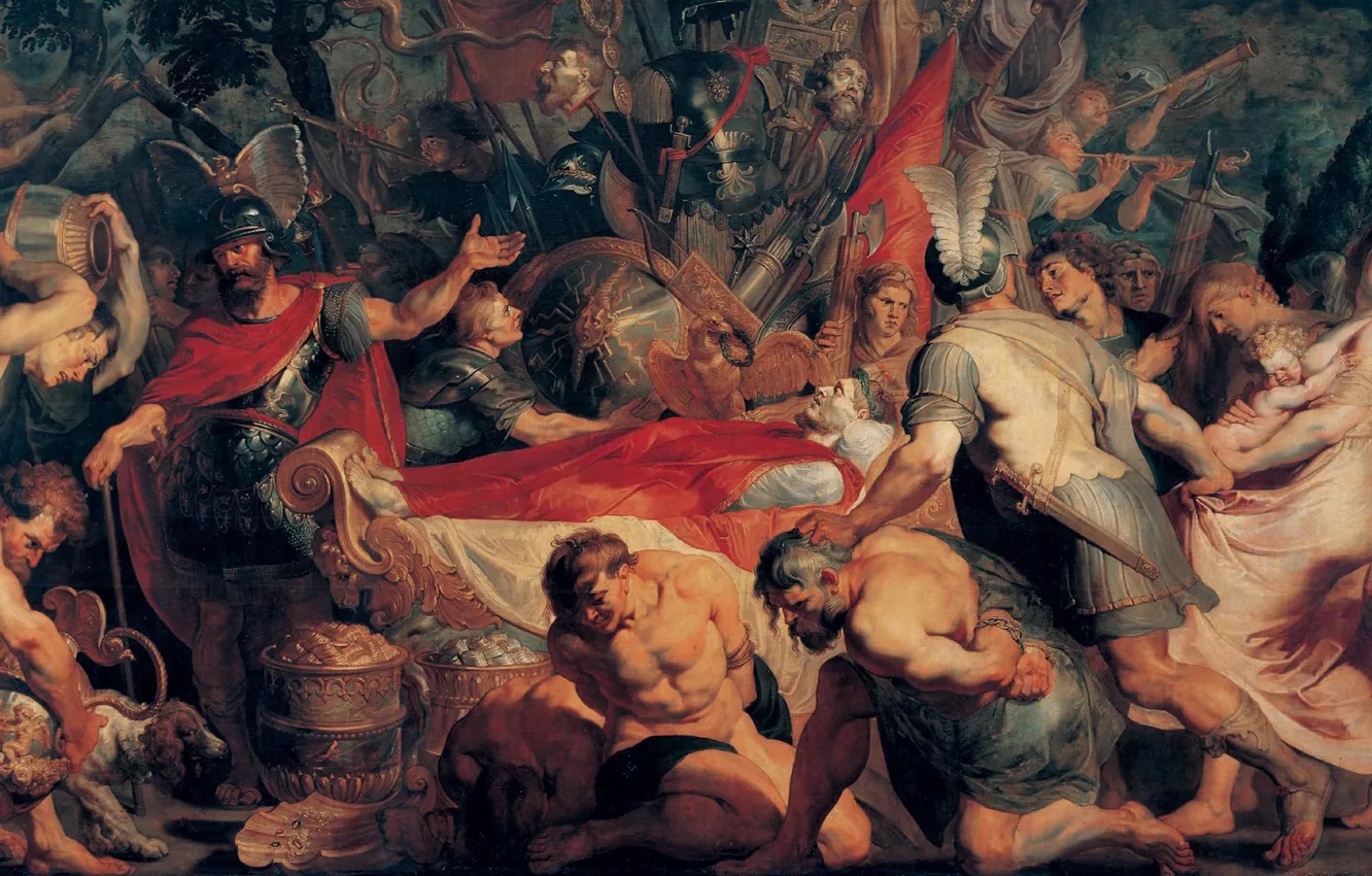 Photo wallpaper picture, genre, Peter Paul Rubens, Pieter Paul Rubens, The Funeral Of Publius Decius Musa