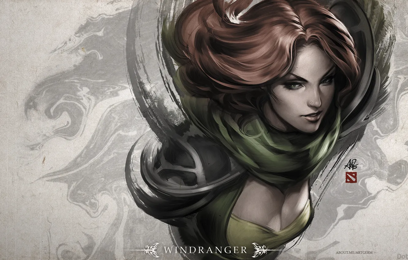 Photo wallpaper Valve, dota 2, windranger, IceFrog