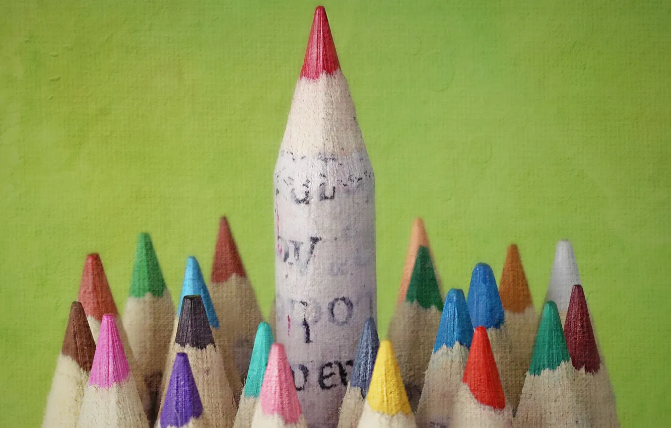 Photo wallpaper background, color, pencils