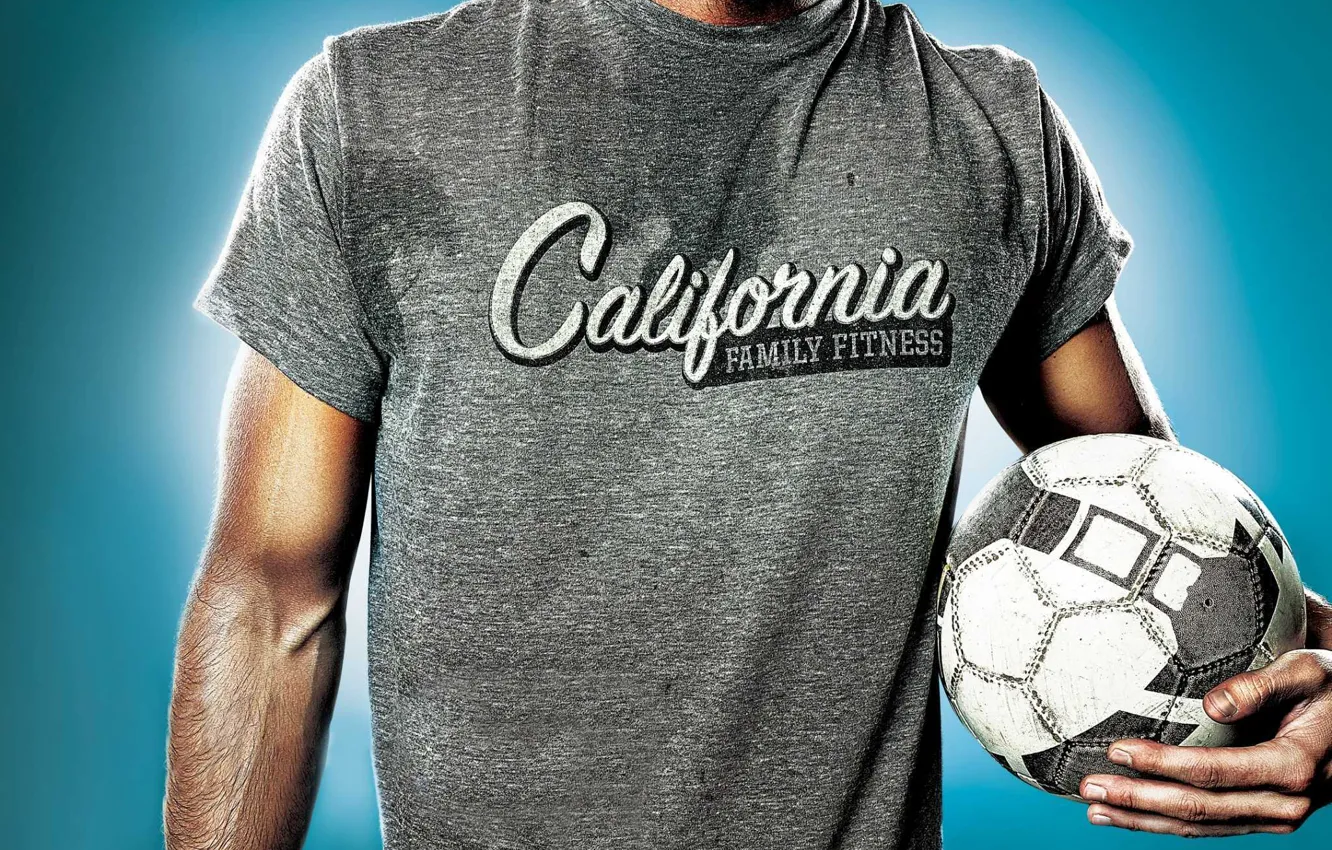 Photo wallpaper Mike, male, soccer ball, California, Billboard, Family Fitness