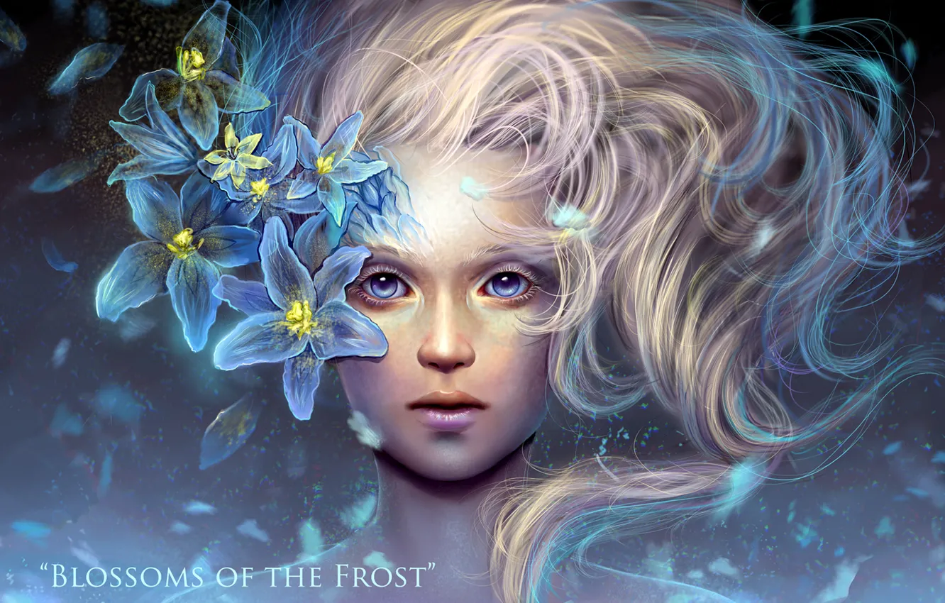 Photo wallpaper flowers, text, the wind, the inscription, Lily, Girl, petals, transparent