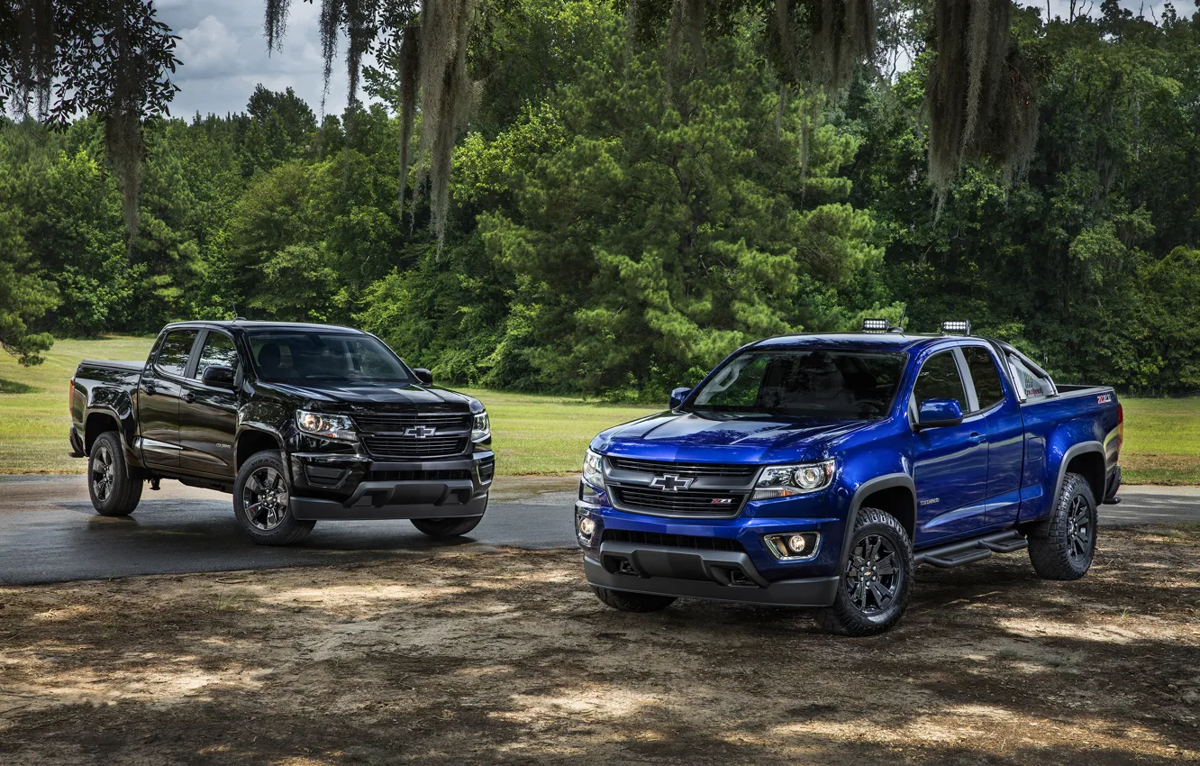 Photo wallpaper blue, Chevrolet, jeep, Chevrolet, Colorado, pickup, Colorado, Z71
