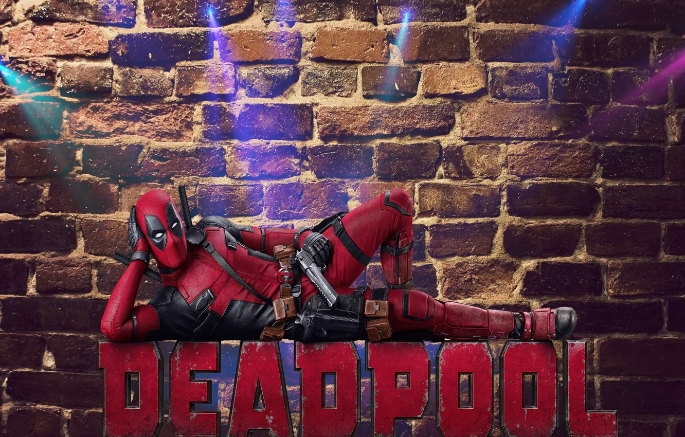 Photo wallpaper red, hero, Ryan Reynolds, Ryan Reynolds, killer, Deadpool, Deadpool, pestle