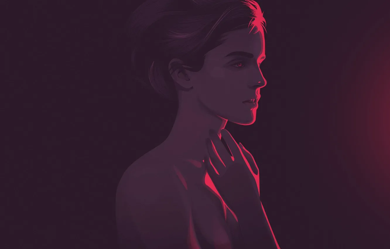 Photo wallpaper girl, face, background, figure, lips