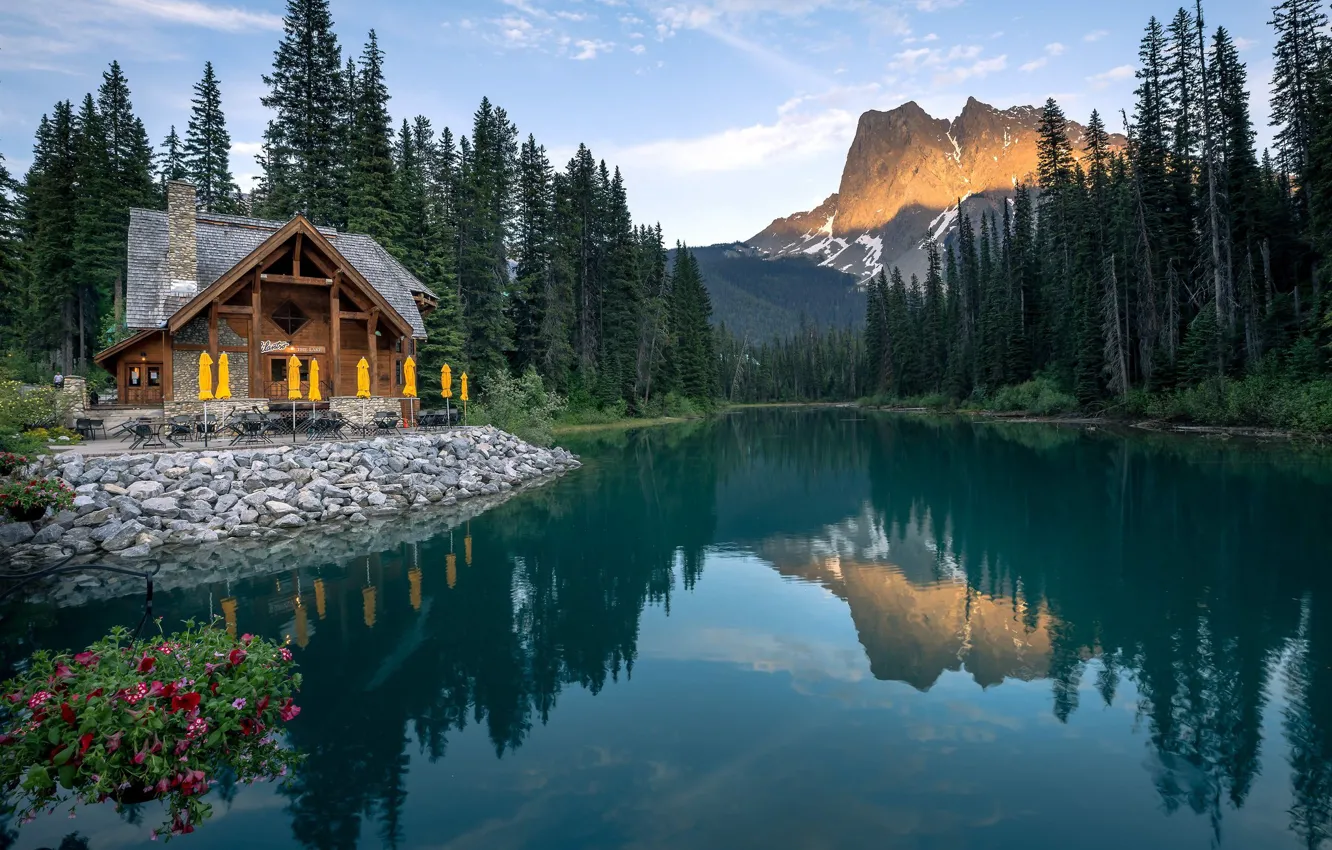 Photo wallpaper lake, Canada, Emerald Lake