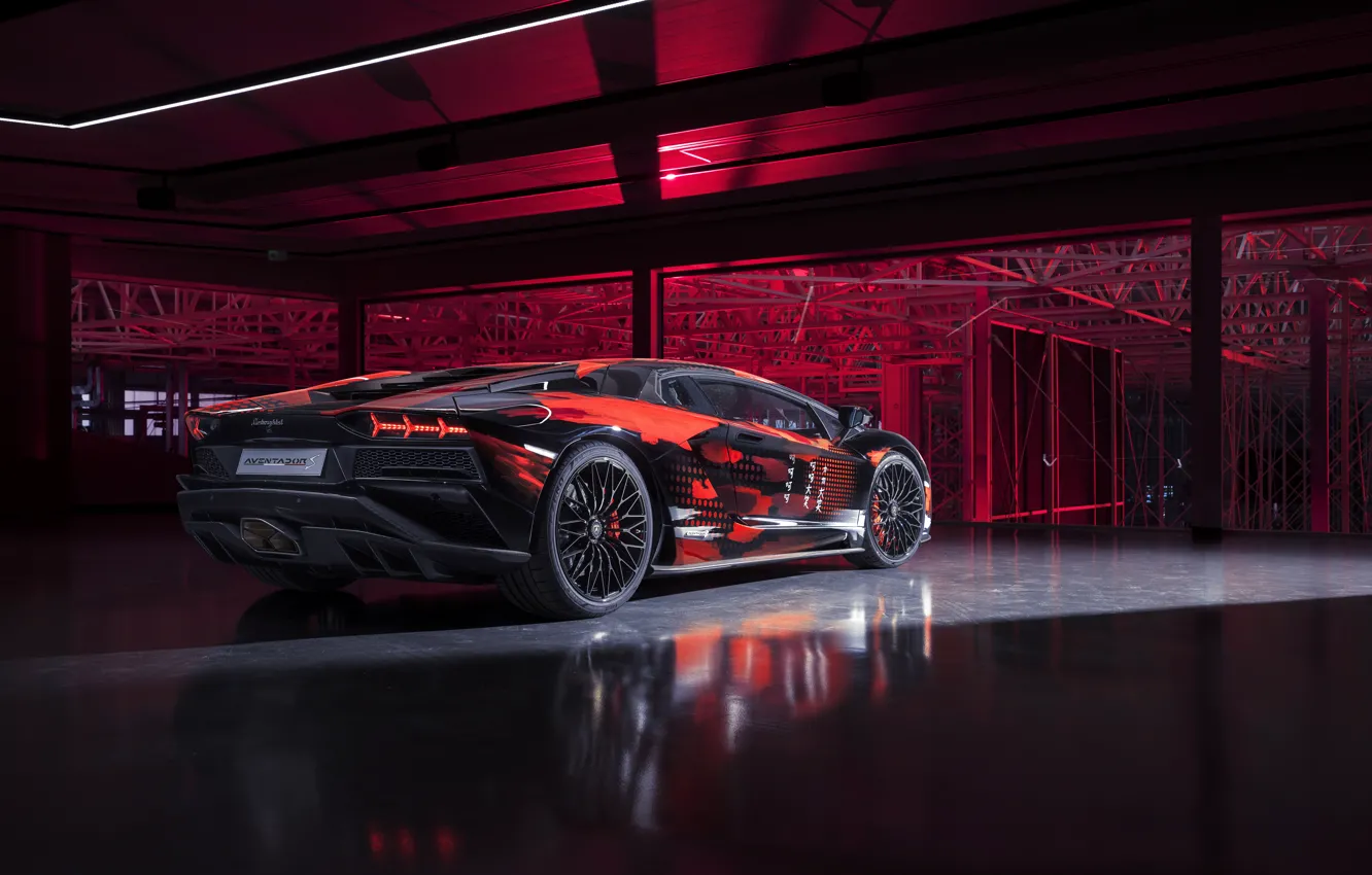 Photo wallpaper Lamborghini, supercar, 2020, Aventador S, Lamborghini Aventador S, by Yohji Yamamoto